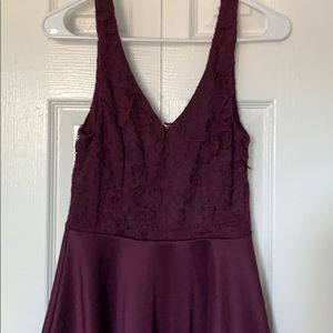Short purple dress